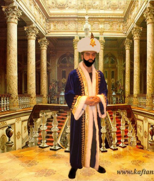 Osmanlı kostümleri lacivert renk