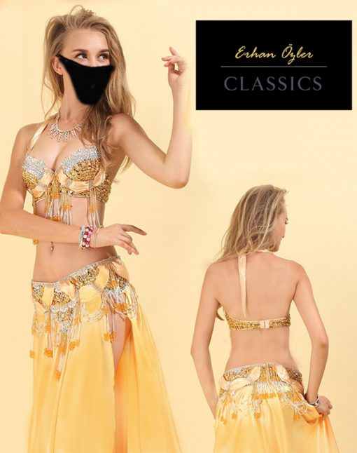 Gold Oryantal kıyafeti